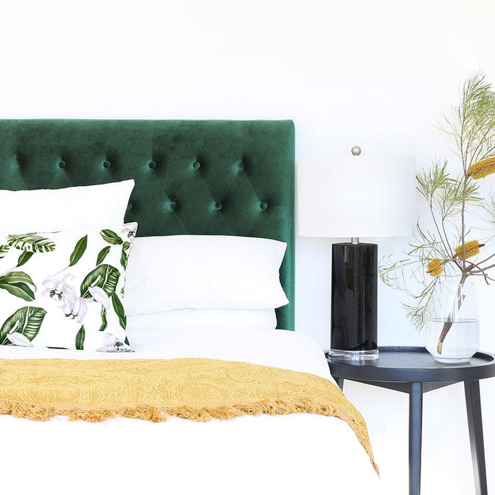 Charlotte Chesterfield Bedhead King Size Emerald By Black Mango