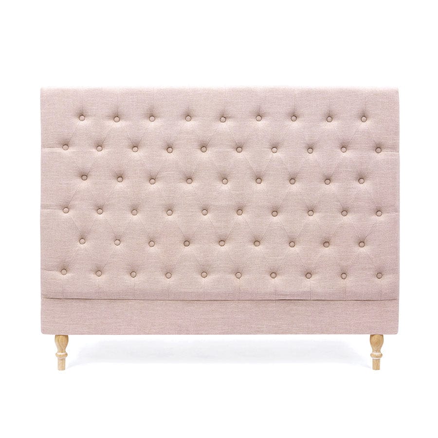 Charlotte Chesterfield Bedhead Queen Size Dusty Pink By Black Mango