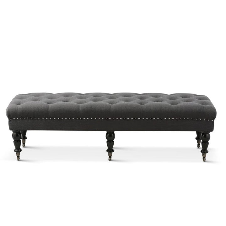 Emilie Dressing Bench Charcoal By Black Mango