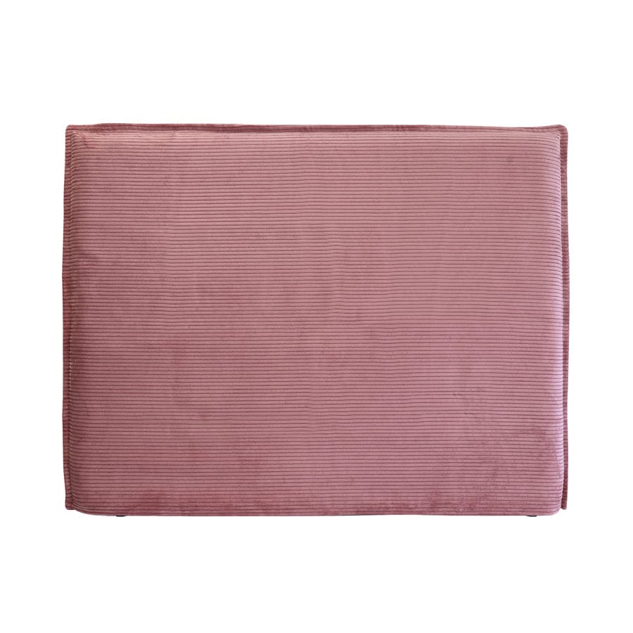 Juno Bedhead with Slipcover Double Size Blush Corduroy By Black Mango