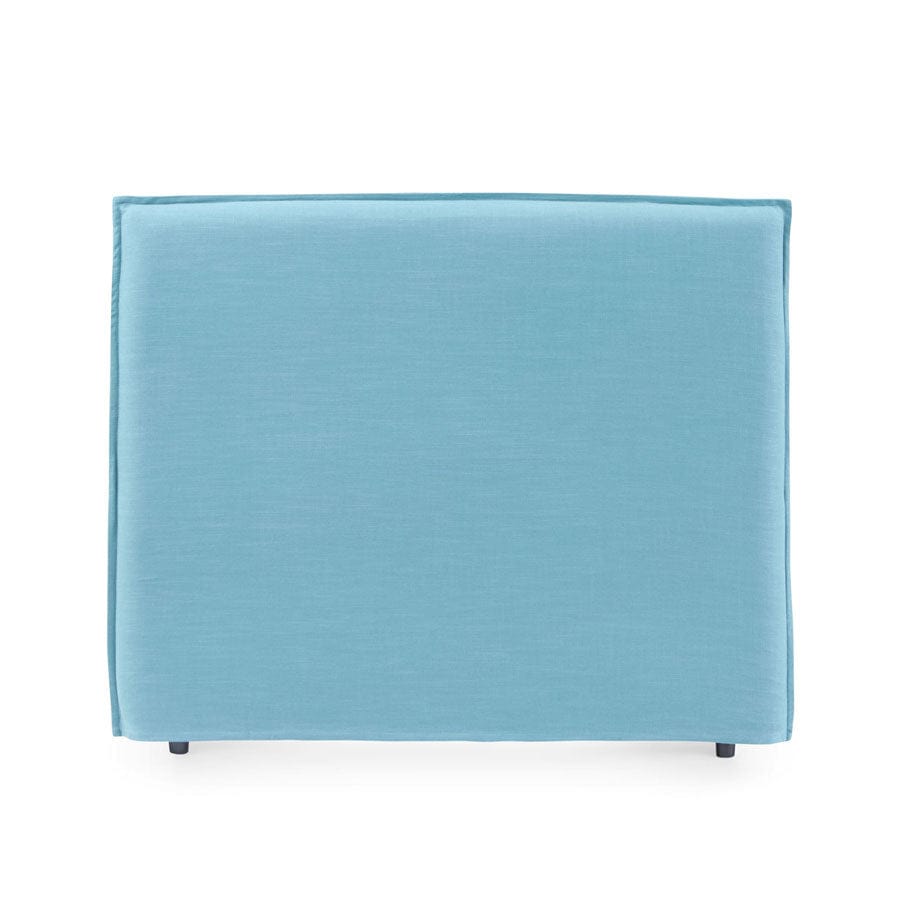 Juno Bedhead with Slipcover Double Size Teal By Black Mango