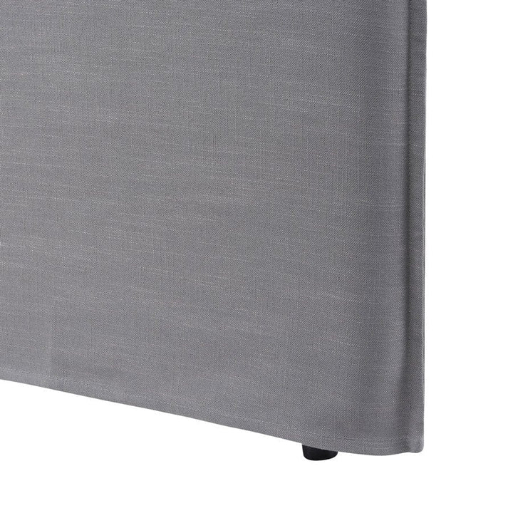 Juno Bedhead with Slipcover King Single Size Wolf Grey By Black Mango