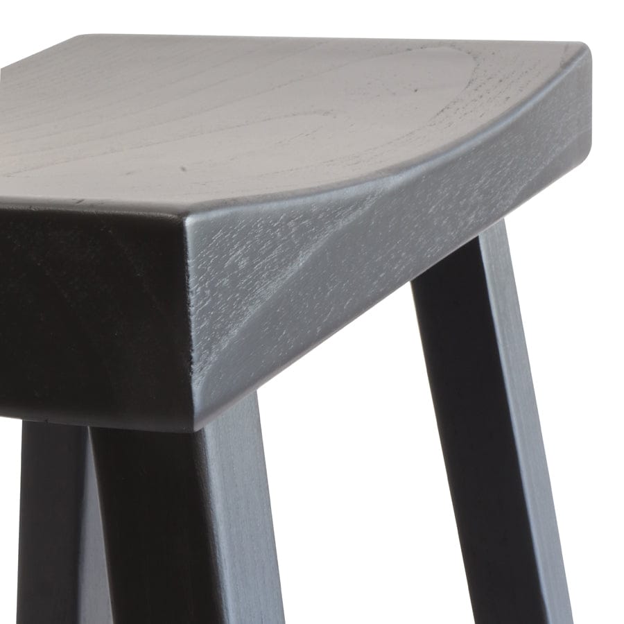 Maggie Solid Elm Counter Stool Black By Black Mango