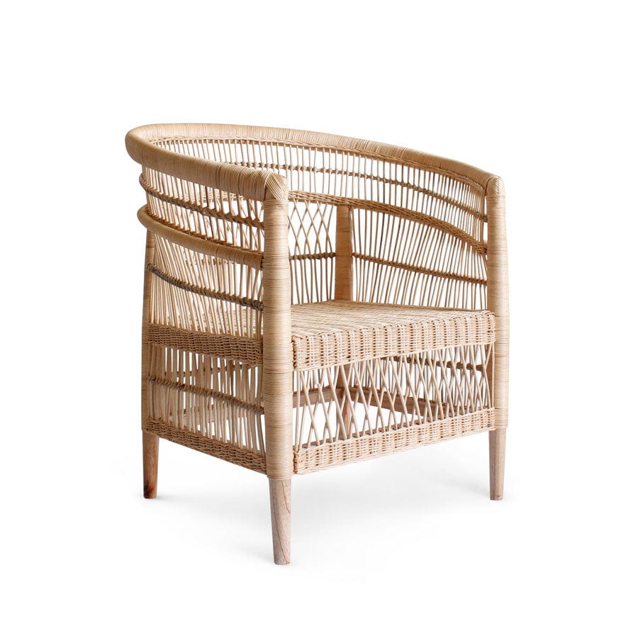 Malawi Style Club Chair Natural Black Mango Interiors
