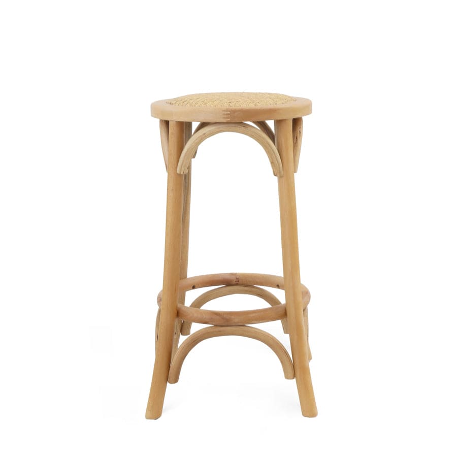 Salsa Rattan Bentwood Counter Stool Natural Black Mango
