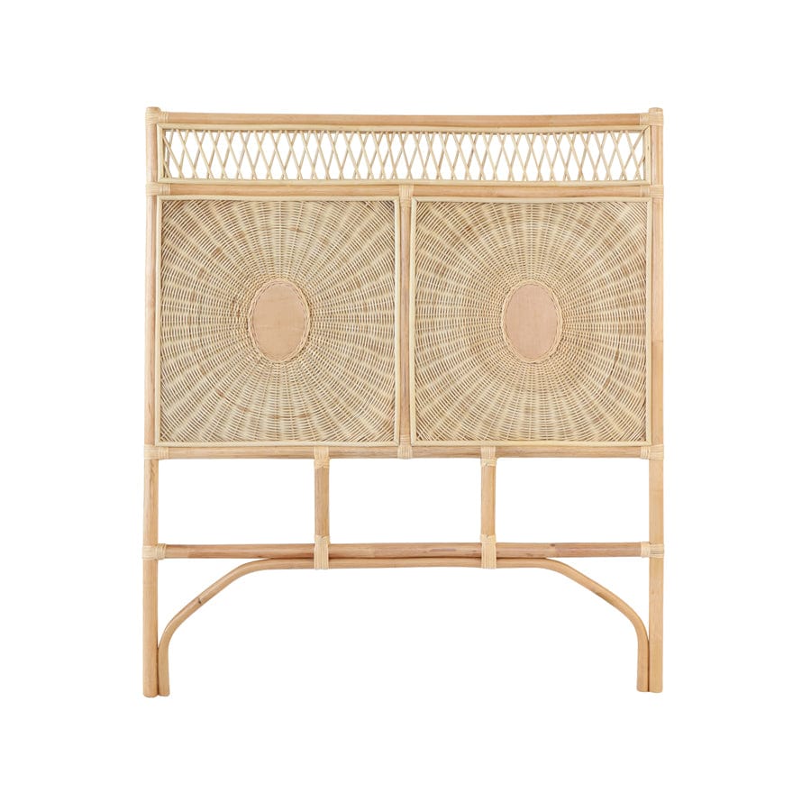 Southern Rattan & Wicker Bedhead King Single Size Natural Black Mango