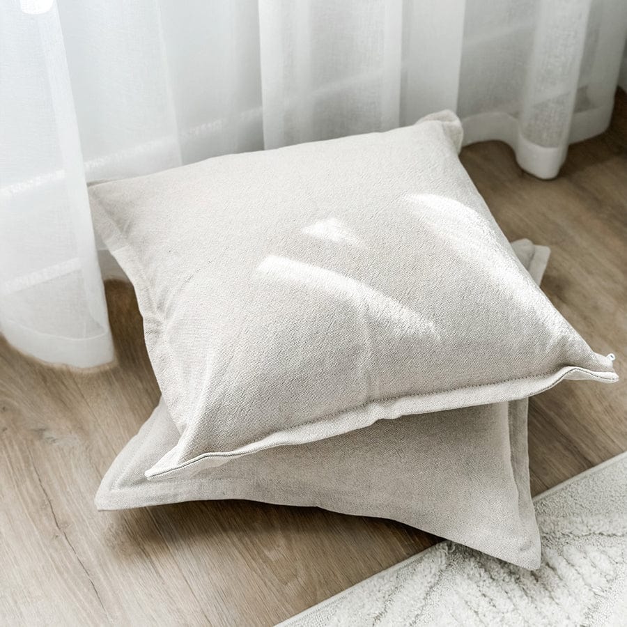 The Cloud Cushion Cover Stone | Set of 2 By Black Mango