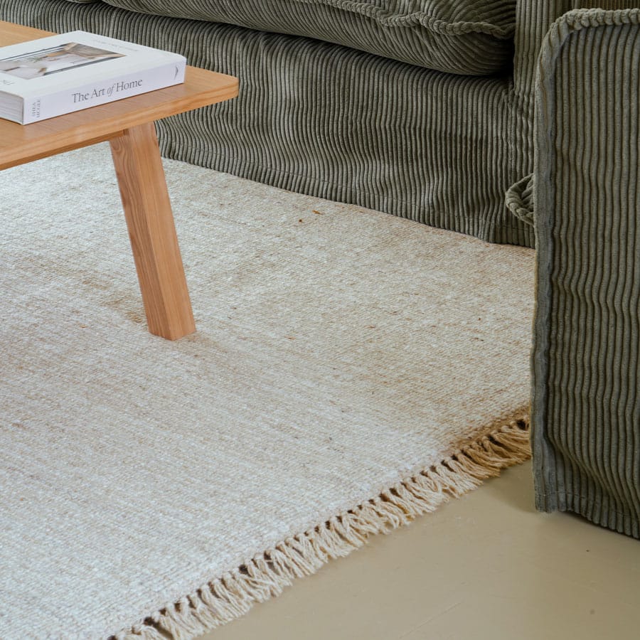 2x3m Puglia Chunky Wave Rug Hemp By Black Mango Interiors