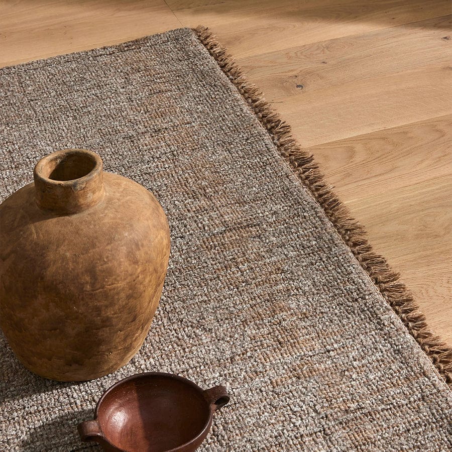 2x3m Puglia Chunky Wave Rug Taupe By Black Mango Interiors