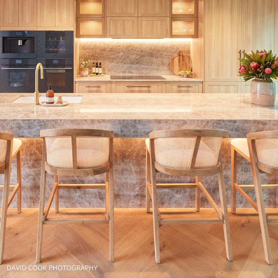 Anka Oak Counter Stool Natural Black Mango Interiors