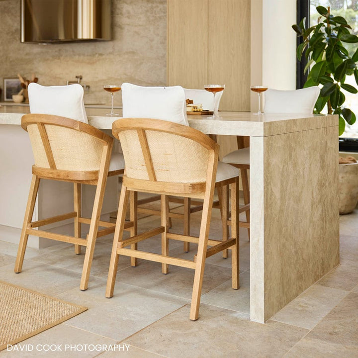 Anka Oak Counter Stool By Black Mango Interiors