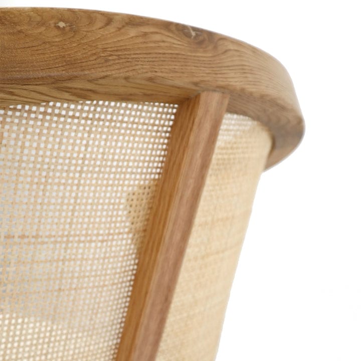 Anka Oak Dining Chair White Leatherette By Black Mango Interiors