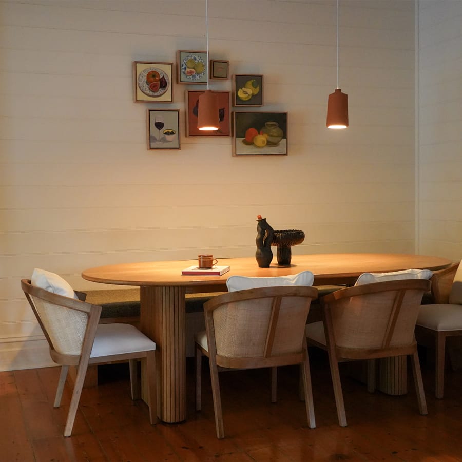 Anka Oak Dining Chair White Leatherette By Black Mango Interiors