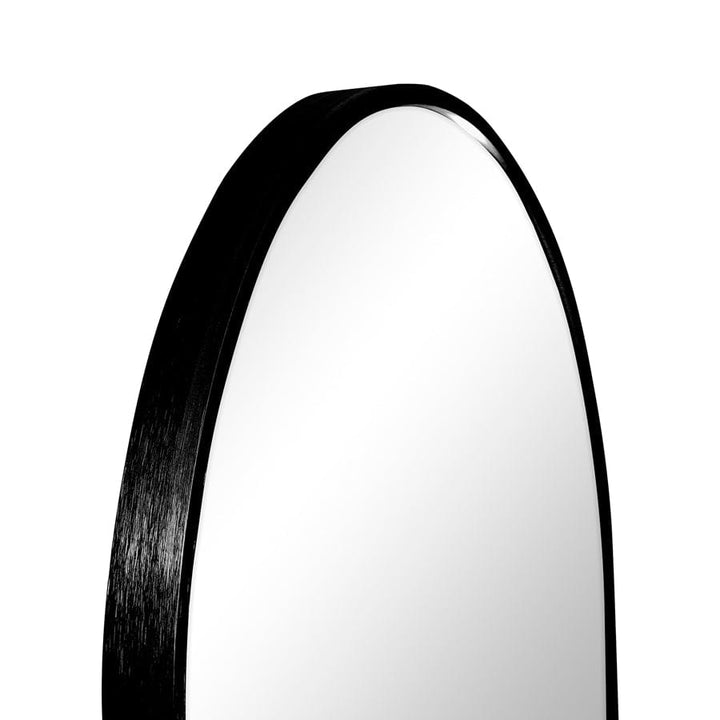 Arched 80cm Wall Mirror Black By Black Mango