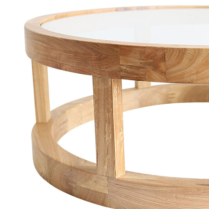 Arlo Coffee Table Elm Wood By Black Mango