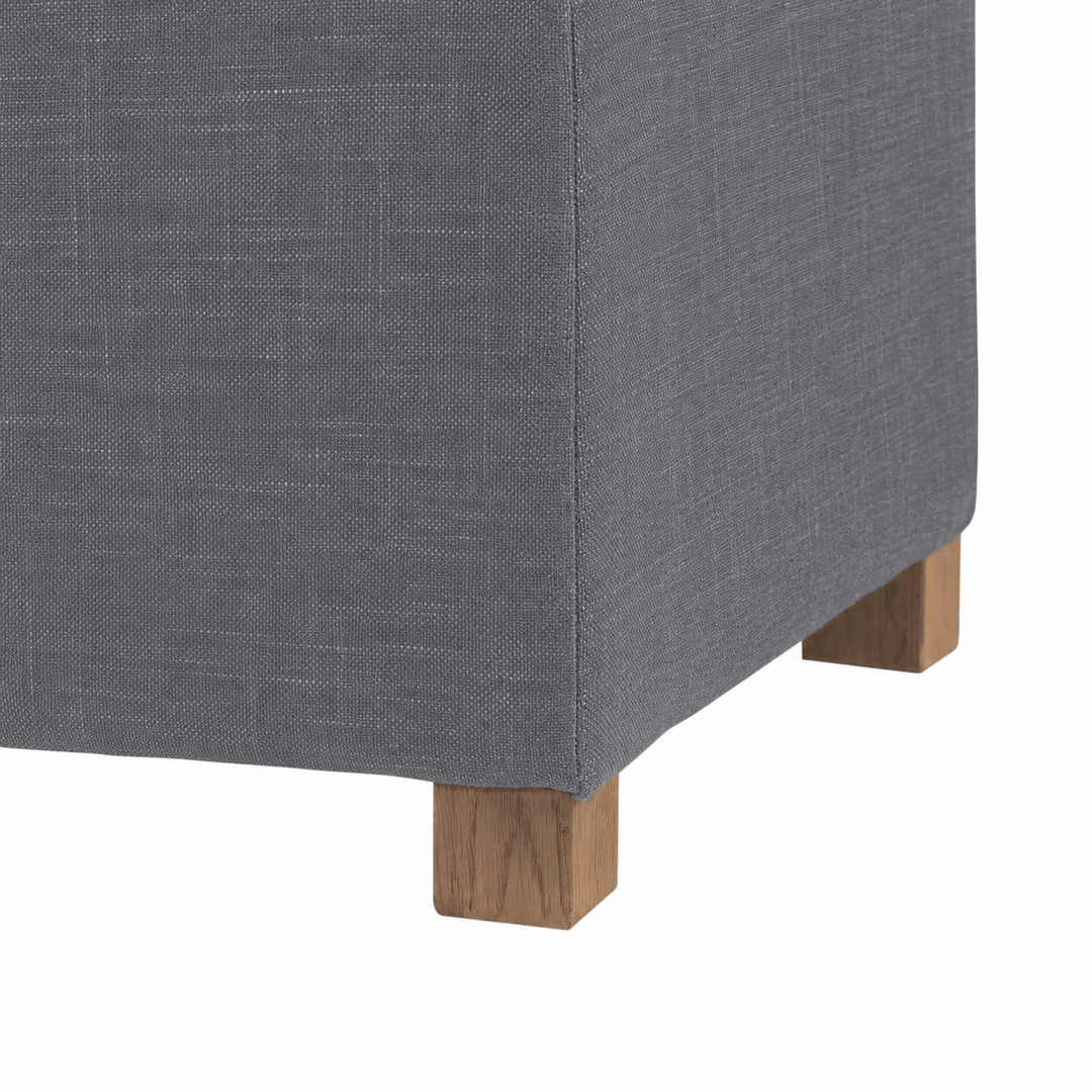 Ashlee Blanket Box Charcoal By Black Mango Interiors
