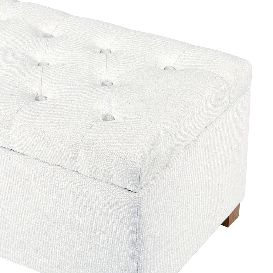 Ashlee Blanket Box Ivory By Black Mango Interiors
