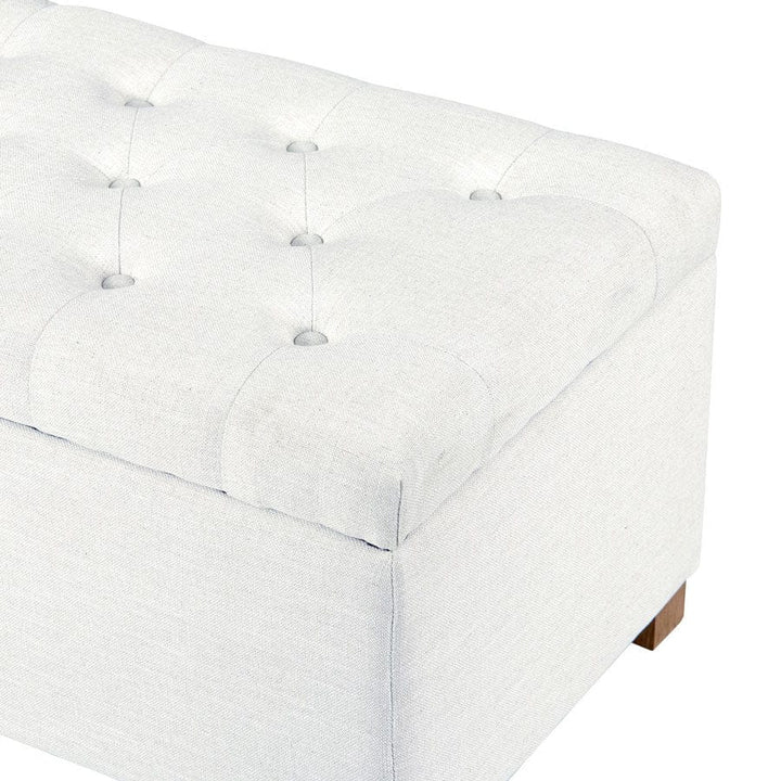 Ashlee Blanket Box Ivory By Black Mango Interiors