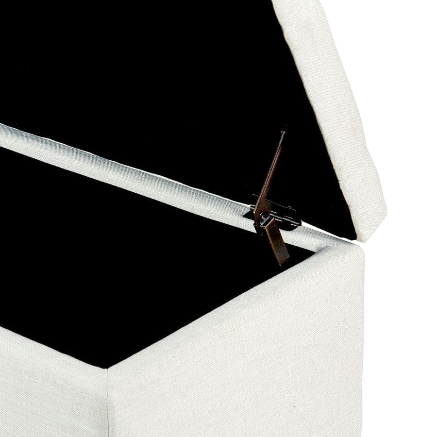 Ashlee Blanket Box Ivory By Black Mango Interiors