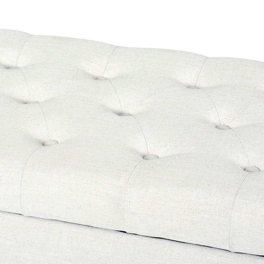 Ashlee Blanket Box Ivory By Black Mango Interiors