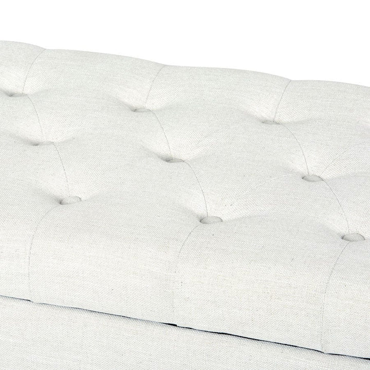 Ashlee Blanket Box Ivory By Black Mango Interiors