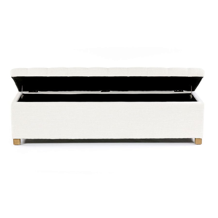 Ashlee Blanket Box Ivory By Black Mango Interiors