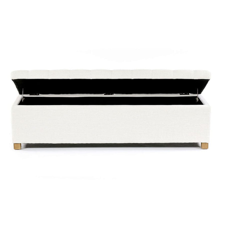 Ashlee Blanket Box Ivory By Black Mango Interiors