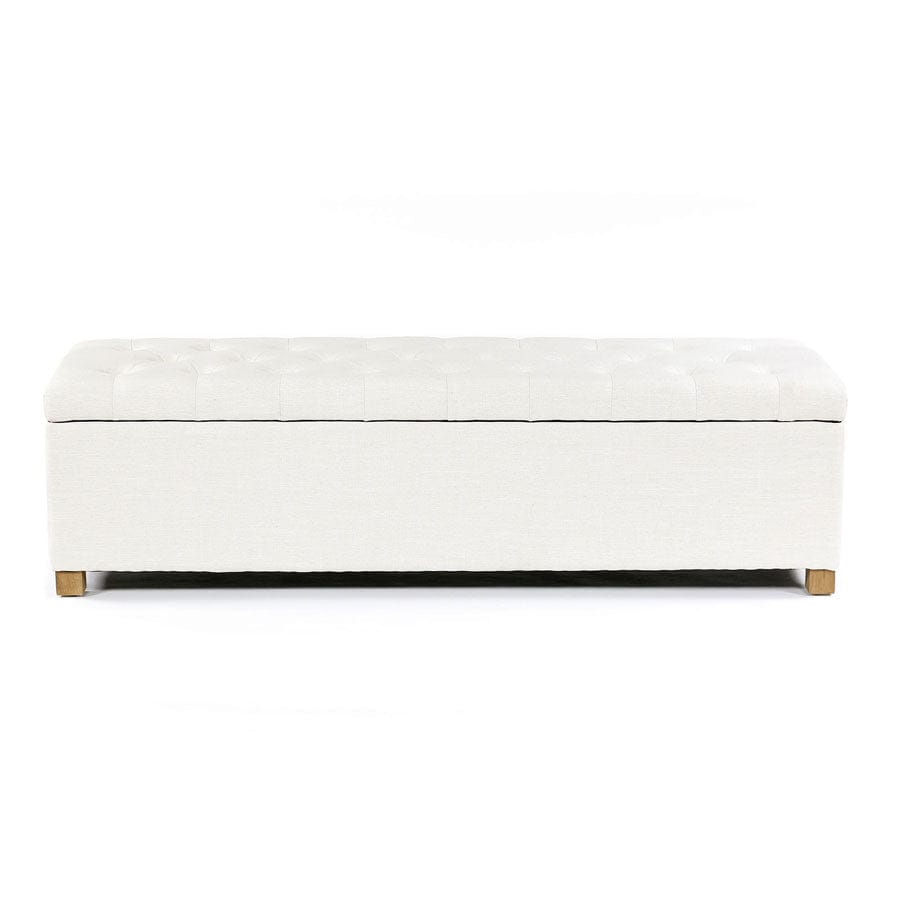 Ashlee Blanket Box Ivory By Black Mango Interiors