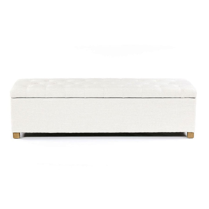 Ashlee Blanket Box Ivory By Black Mango Interiors