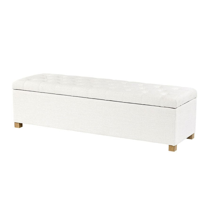 Ashlee Blanket Box Ivory By Black Mango Interiors