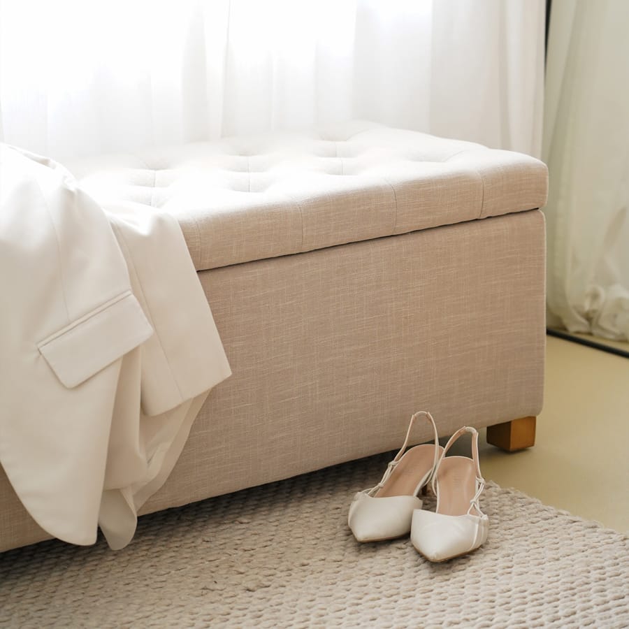 Ashlee Blanket Box Linen By Black Mango Interiors