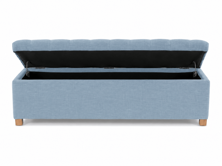 Ashlee Blanket Box Sky By Black Mango Interiors