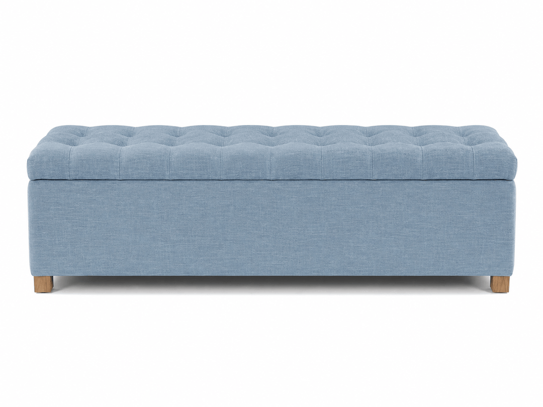 Ashlee Blanket Box Sky By Black Mango Interiors