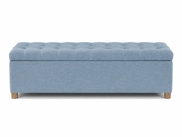 Ashlee Blanket Box Sky By Black Mango Interiors