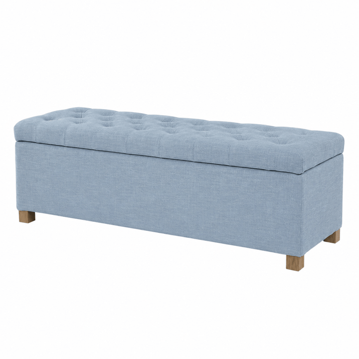Ashlee Blanket Box Sky By Black Mango Interiors