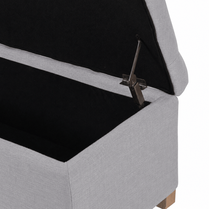 Ashlee Blanket Box Steel By Black Mango Interiors