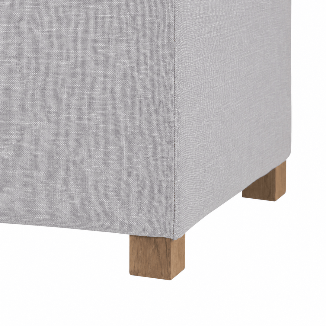 Ashlee Blanket Box Steel By Black Mango Interiors
