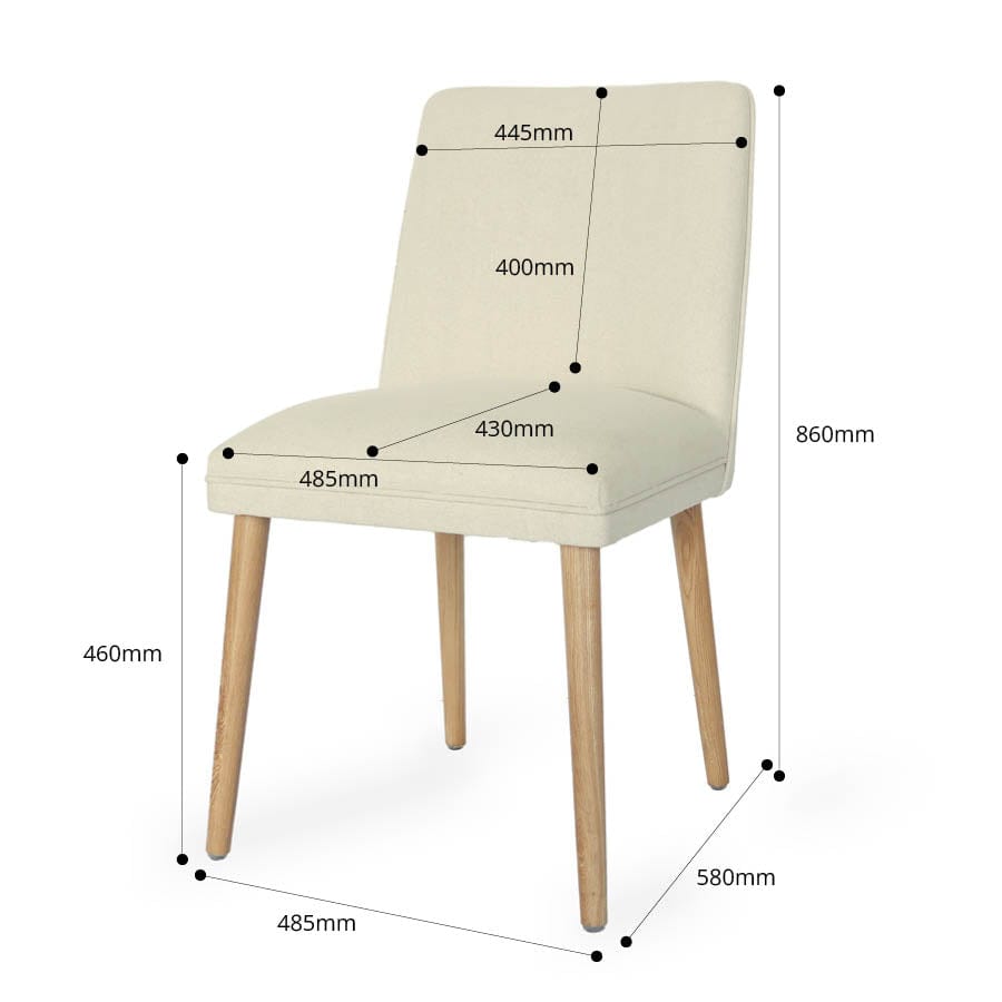 Astrid Modern Upholstered Dining Chair Black Mango Interiors