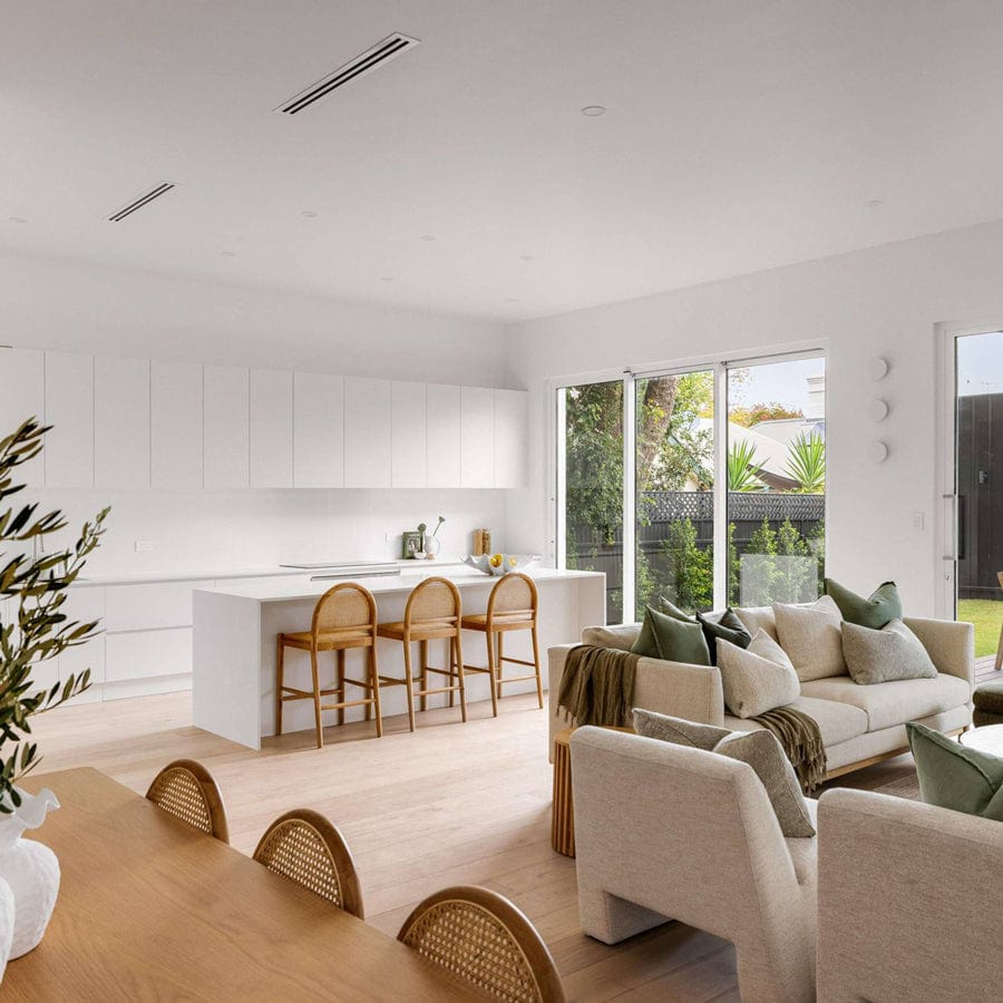 Bungalow Arched Rattan & Oak Counter Stool By Black Mango Interiors