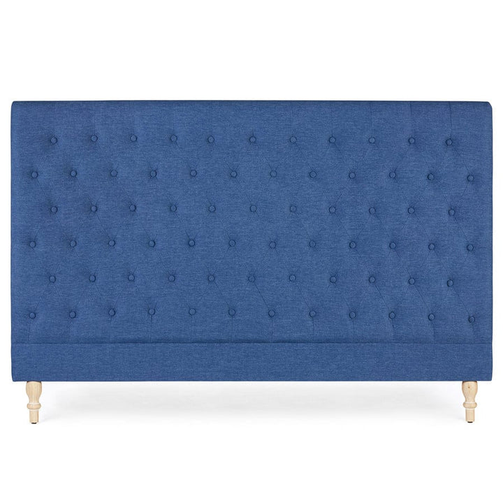 Charlotte Chesterfield Bedhead King Size Navy By Black Mango