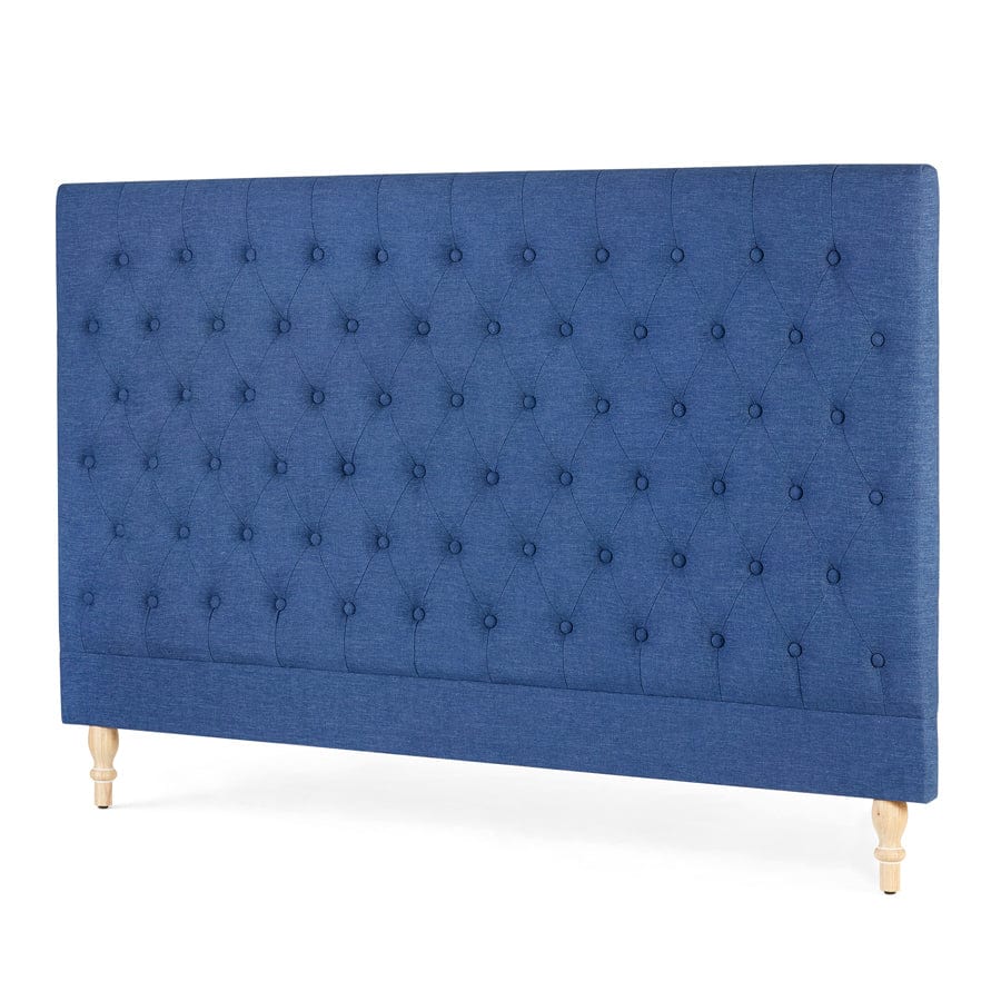 Charlotte Chesterfield Bedhead King Size Navy By Black Mango