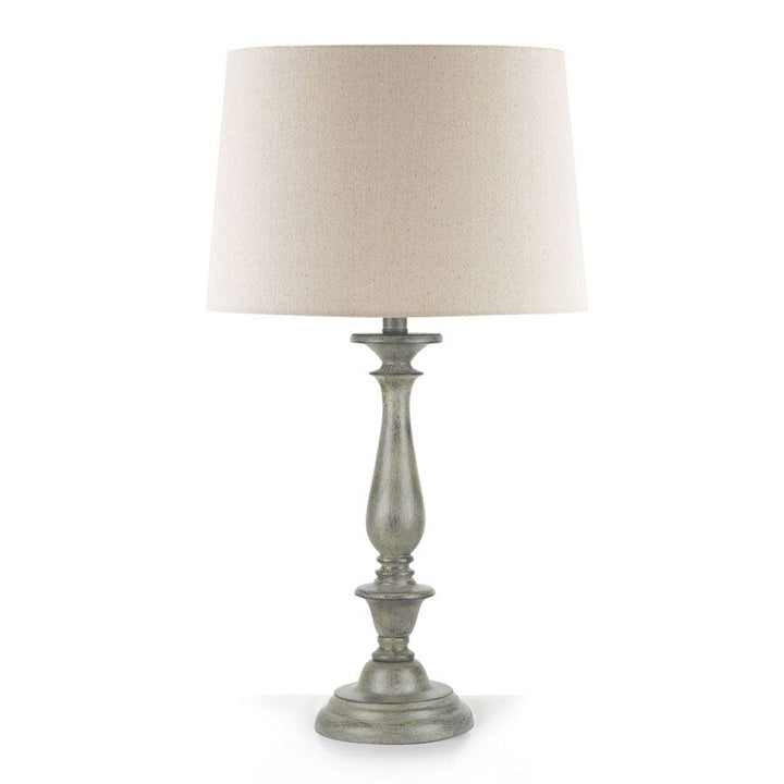 Classic Style Table Lamp Anitque Grey 69cm By Black Mango
