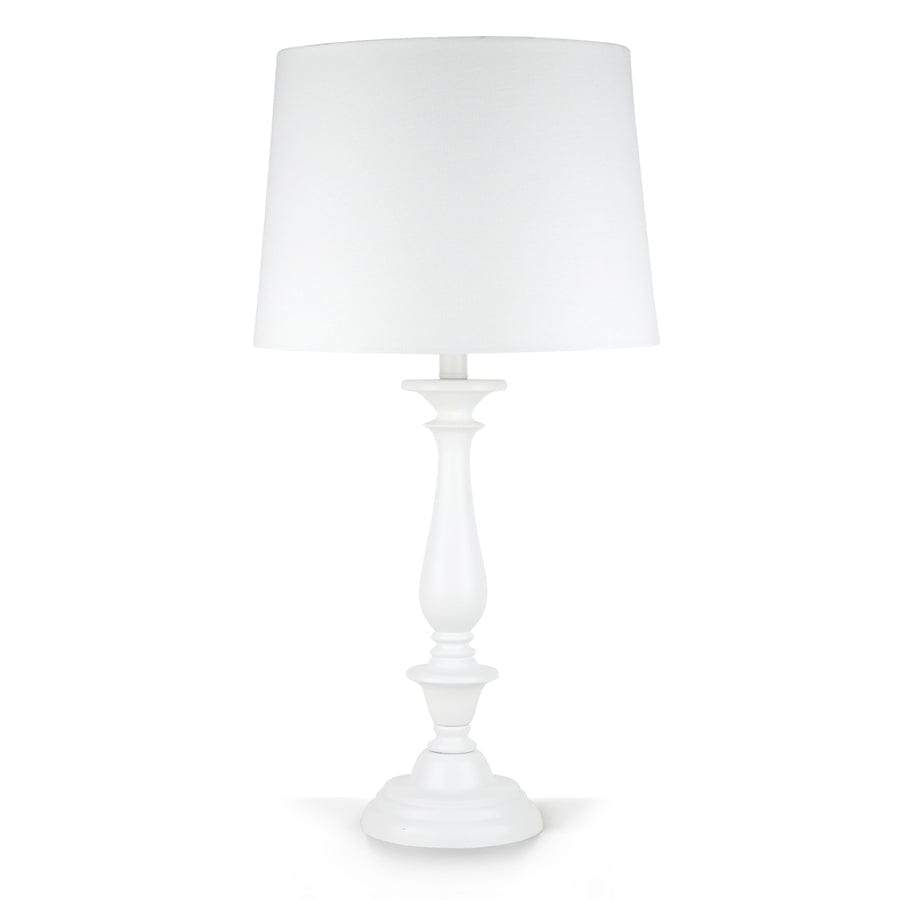 Classic Style Table Lamp White 69cm By Black Mango
