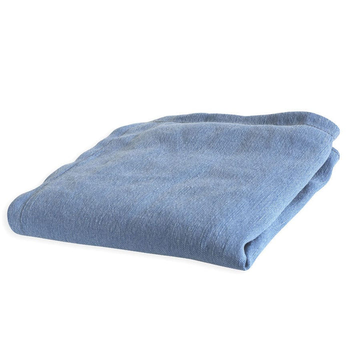 Denim Blue The Cloud Ottoman Slipcover ONLY By Black Mango