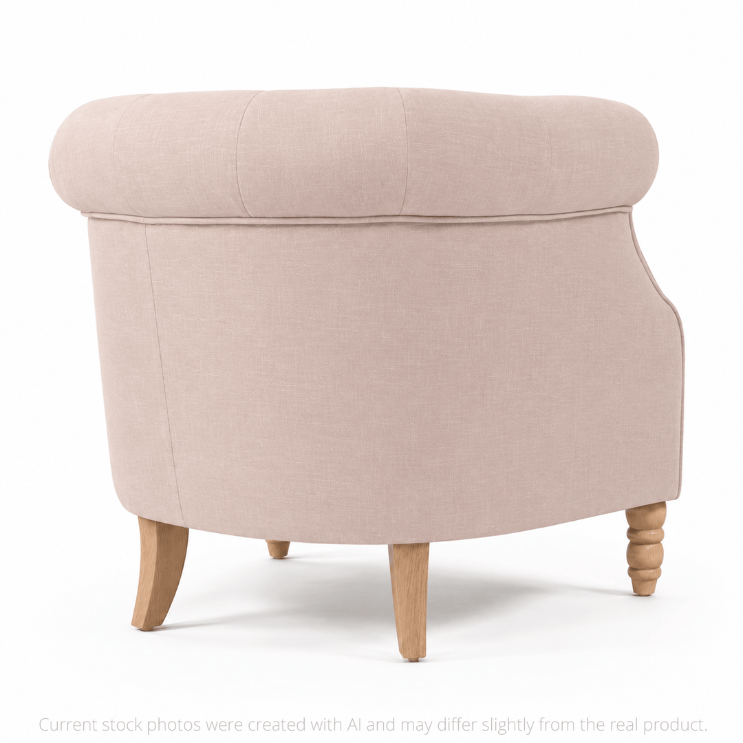 Esther Tub Chair Blush By Black Mango Interiors