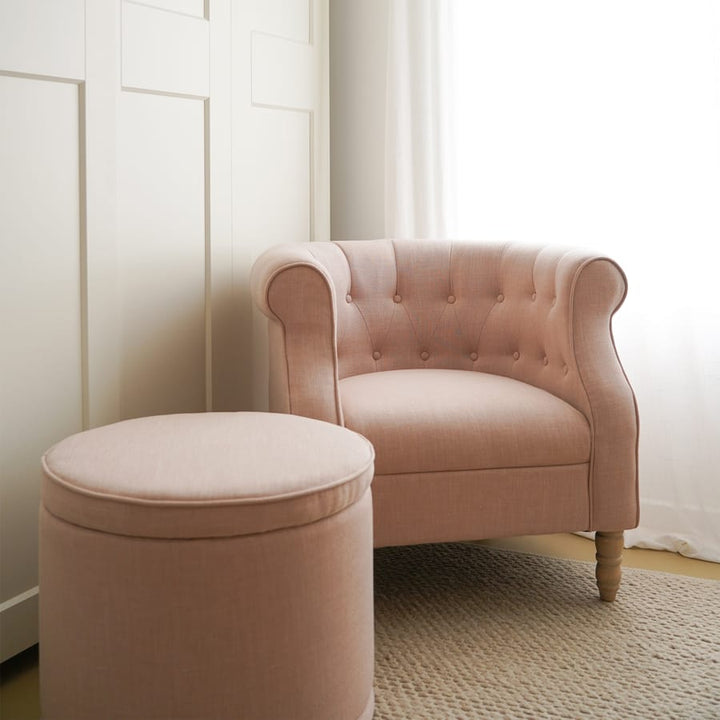 Esther Tub Chair Blush By Black Mango Interiors