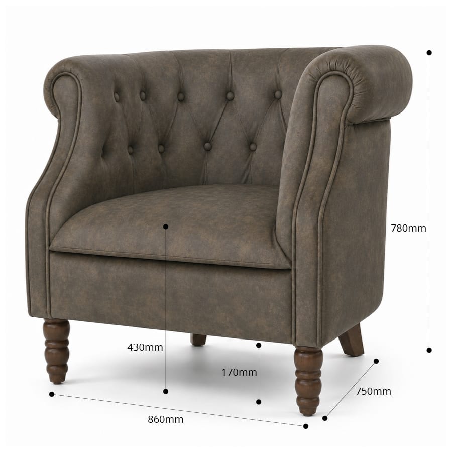 Esther Tub Chair Brunswick By Black Mango Interiors