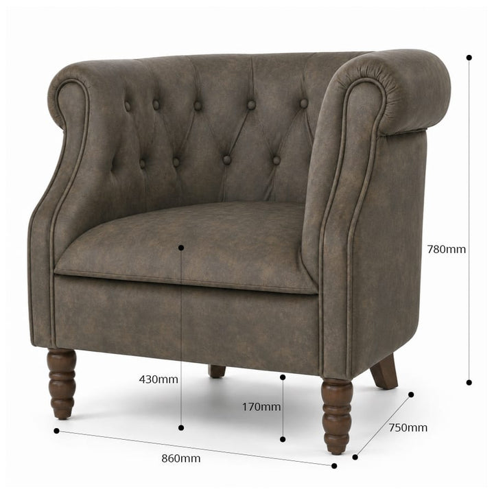 Esther Tub Chair Brunswick By Black Mango Interiors