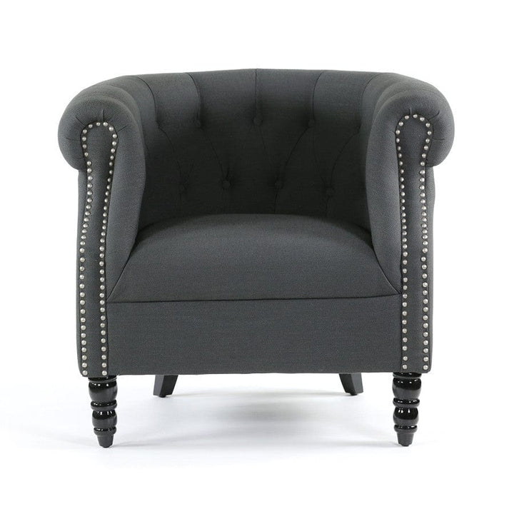 Esther Tub Chair Charcoal By Black Mango
