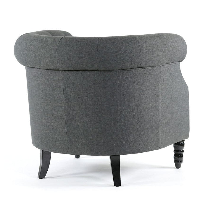 Esther Tub Chair Charcoal By Black Mango